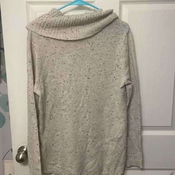 Fortune & Ivy NWT Creamish gray with black and tan specks with sparkles-Large - Picture 3 of 7